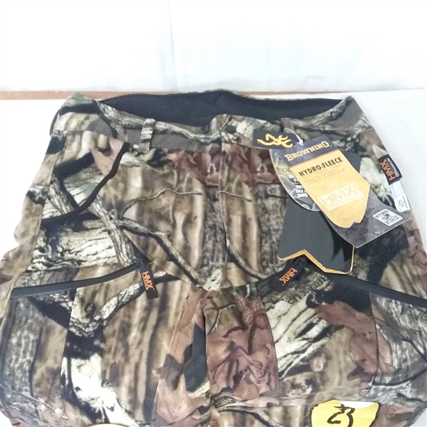 BROWNING HYDRO-FLEECE SOFT SHELL PANT WITH HMX DRY TECHNOLOGY SIZE M