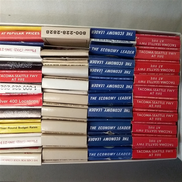 COLLECTION OF HUNDREDS OF MATCHBOOKS AND A FEW MATCH BOXES