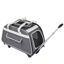 Petsfit Rolling Pet Carrier for Pets up to 28 Pounds