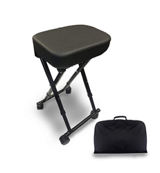 PORTABLE LIGHT WEIGHT ADJUSTABLE ROLLING STOOL WITH BAG