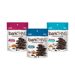 barkTHINS Dark Chocolate Snack Variety Pack (Almond Sea Salt, Pretzel Sea Salt, Coconut Almond), 4.7-oz. Bags, 3 Count