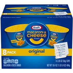 Kraft Original Macaroni & Cheese Dinner (2.05 oz Cups, 8 Count)