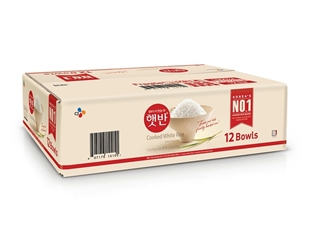 CASE OF COOKED WHITE RICE BOWLS 12 ct