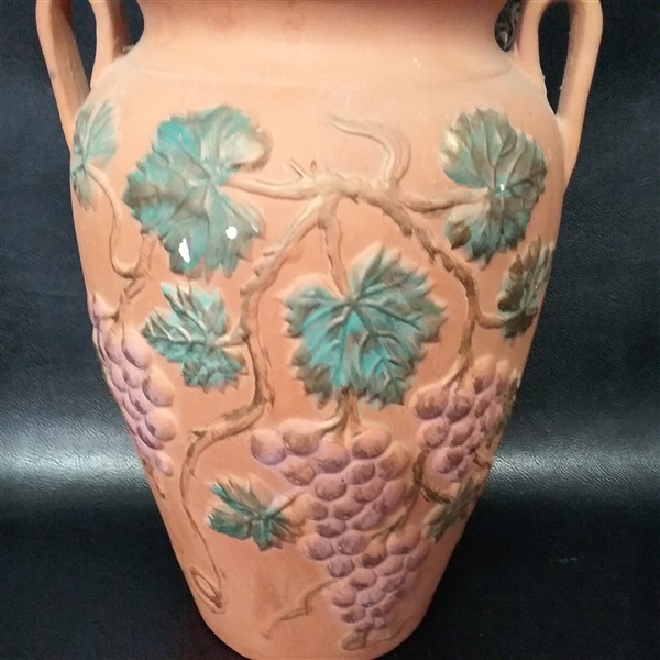 Clay Vase, Pottery Bowl with Lid, and Gourds