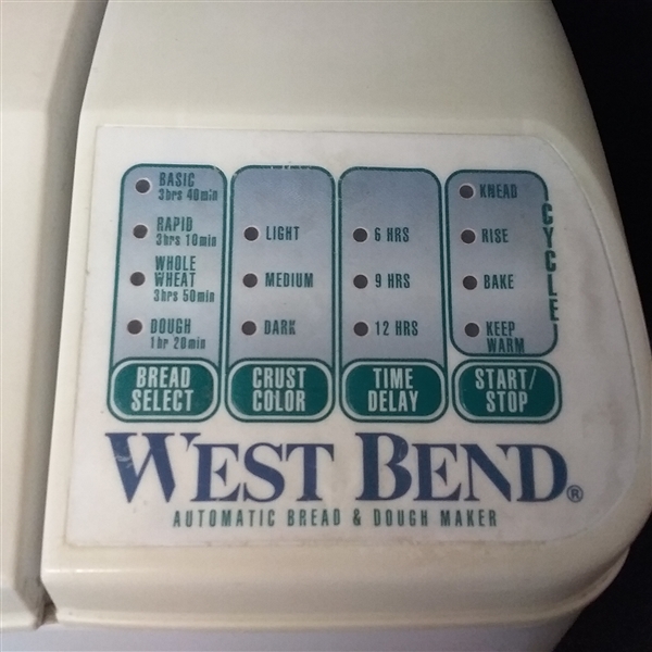 West Bend Automatic Bread & Dough Maker