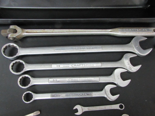 MIXED LOT OF VINTAGE CRAFTSMAN WRENCHES & MORE