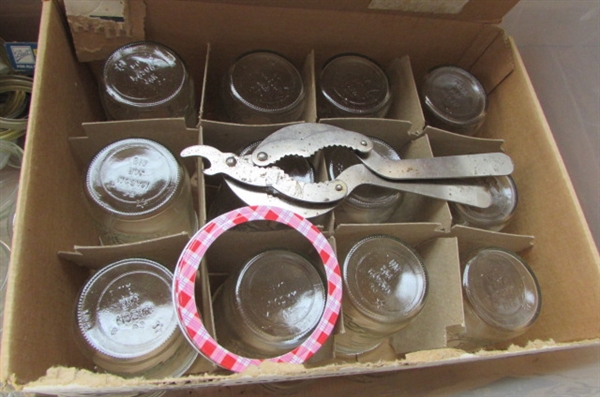 CANNING JARS, SEALS & RINGS