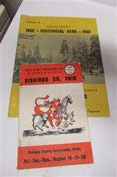 1952 & 1961 SISKIYOU GOLDEN FAIR PROGRAMS
