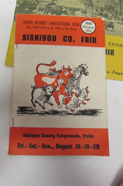 1952 & 1961 SISKIYOU GOLDEN FAIR PROGRAMS