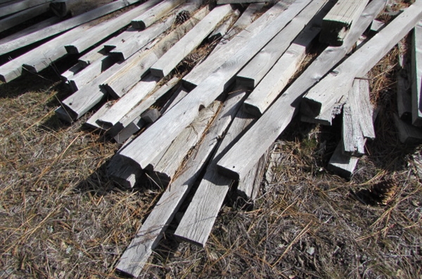 OLD WEATHERED WOOD PILE