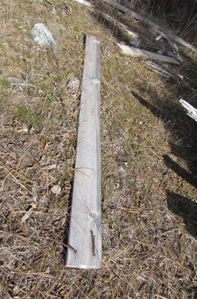 OLD WEATHERED WOOD PILE