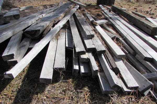 OLD WEATHERED WOOD PILE