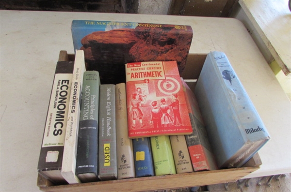 ANTIQUE SCHOOL BOOKS - ENGLISH & COSMOTOLOGY