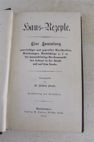 ANTIQUE GERMAN BOOKS