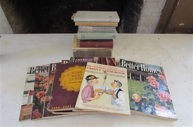 1950S BETTER HOMES & GARDENS MAGAZINES AND OLD COOKBOOKS