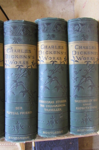 VINTAGE CHARLES DICKENS WORKS BOOKS