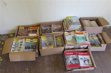 OVER 10 BOXES OF HORSE RELATED MAGAZINES SOME DATING BACK TO THE 1940S