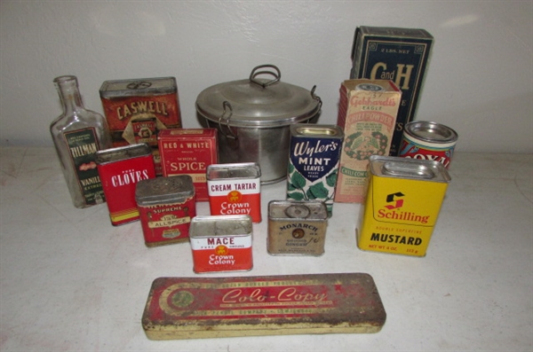 VINTAGE SPICE CONTAINERS