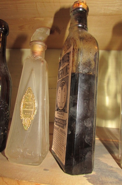 INTERESTING COLLECTION OF OLD BOTTLES