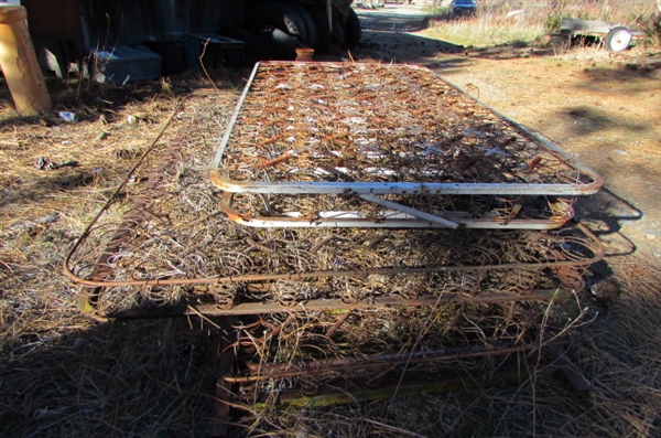 3 RUSTIC VINTAGE/ANTIQUE BOX SPRINGS