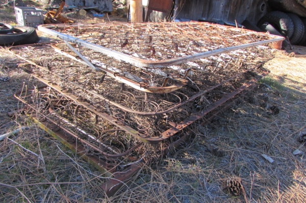 3 RUSTIC VINTAGE/ANTIQUE BOX SPRINGS