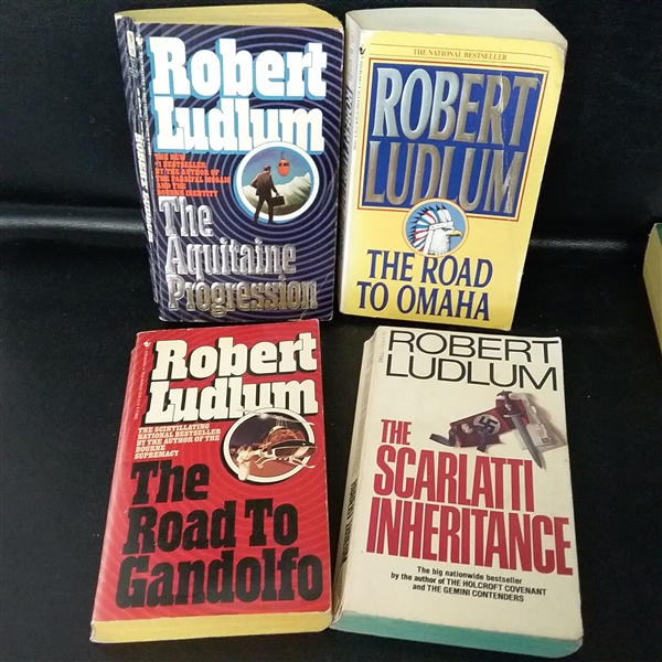 13 Robert Ludlum Thriller Novels- Author of the Bourne Series