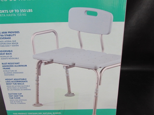 NEW MEDLINE TRANSFER BENCH WITH BACK