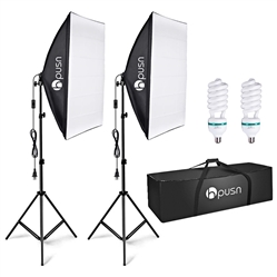 HPUSN Softbox Lighting Kit Professional Studio Photography Equipment