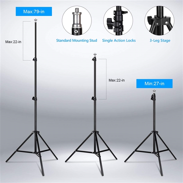 HPUSN Softbox Lighting Kit Professional Studio Photography Equipment