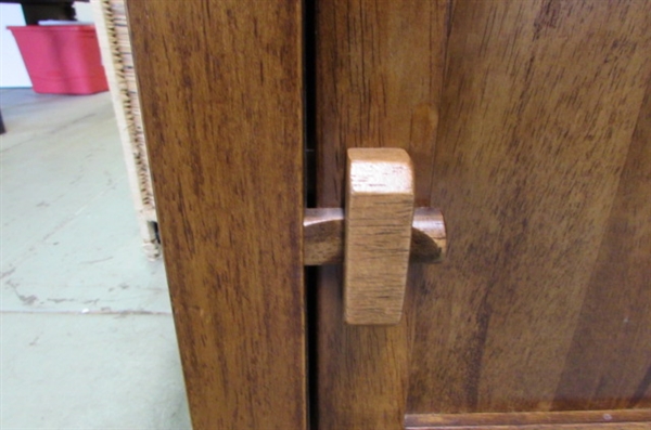 SOLID WOOD ARTS & CRAFTS STYLE CABINET/SIDE TABLE #2