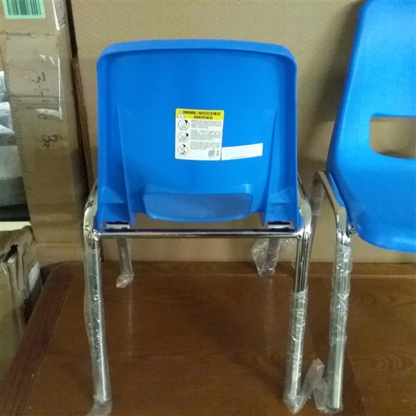 PAIR OF 14 STACKABLE SCHOOL CHAIRS