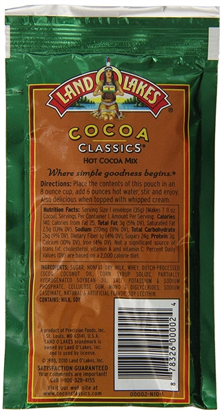 Land-O-Lakes Mint Hot Cocoa Mix (Pack of 12)