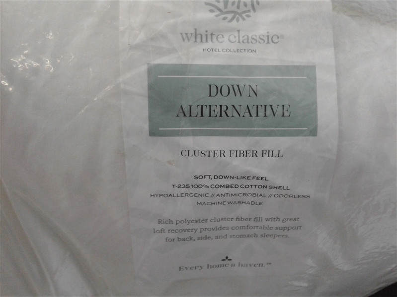 White Classic Luxury Bed Pillow for Sleeping Down Alternative Hotel Pillow 