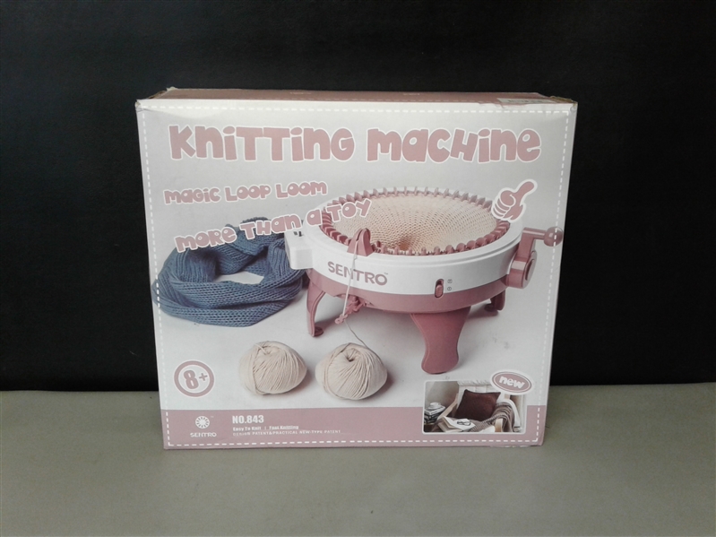 Knitting Machine, Smart Weaving Loom Knitting Round Loom, Knitting Board Rotating Double Knit Loom Machine, 40 Needles Knitting Loom Machines Weaving Loom Kit for Adults and Kids