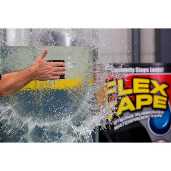 FLEX TAPE Clear 8 in. x 5 ft. Strong Rubberized Waterproof Tape 