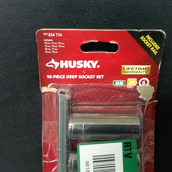 Husky 3/8 in. Drive Deep Metric Socket Set (10-Piece)