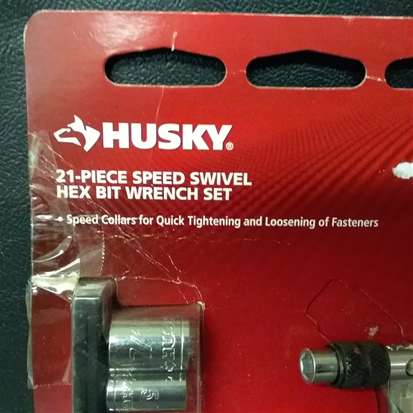 Husky 21-Piece Speed Swivel Hex Bit Wrench Set
