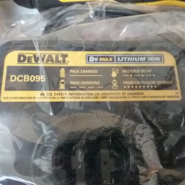 DEWALT 8-Volt MAX Lithium-Ion 1/4 in. Hex Cordless Gyroscopic Screwdriver with Battery 1Ah, 1-Hour Charger