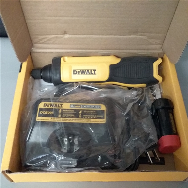 DEWALT 8-Volt MAX Lithium-Ion 1/4 in. Hex Cordless Gyroscopic Screwdriver with Battery 1Ah, 1-Hour Charger
