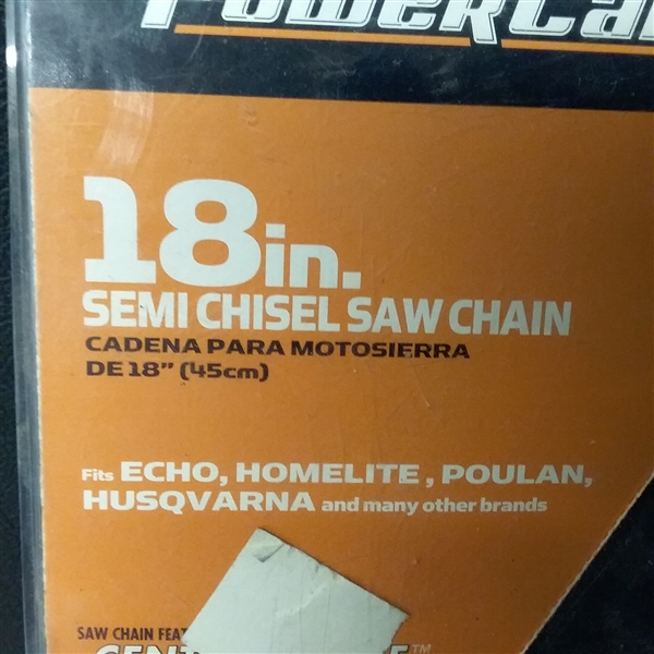 PowerCare 18 in. Y62 Semi Chisel Chainsaw Chain (2-Pack)