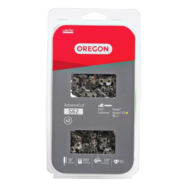 Oregon 18 in. Chainsaw Chain (2-Pack). Plus Extra Chain