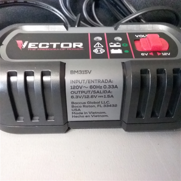 Vector 6-12 Volt Battery Charger & Maintainer 