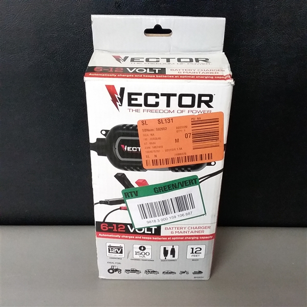 Vector 6-12 Volt Battery Charger & Maintainer 