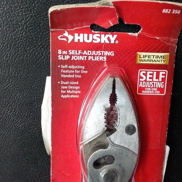 Husky 8 in. Self Adjusting Slip Joint Pliers