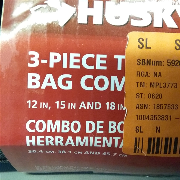 Husky 3-piece tool bag combo