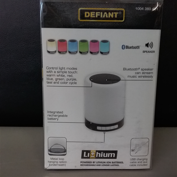 Defiant Multi-Color Touch Light Speaker