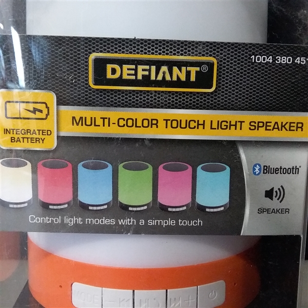 Defiant Multi-Color Touch Light Speaker