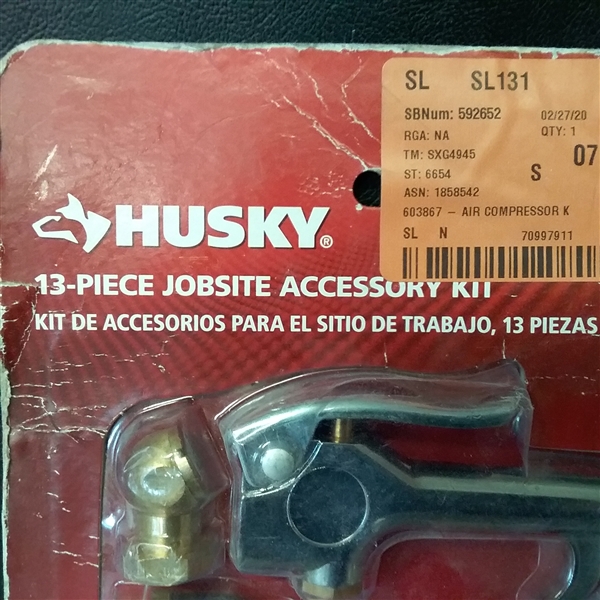 Husky 13-Piece Brass Air-Compressor Accessory Kit