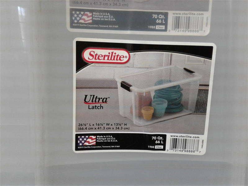 3 Pack Sterilite 70 Qt. Ultra Storage Box