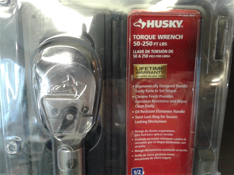 Husky 50-250 ft. lbs. 1/2 in. Drive Torque Wrench